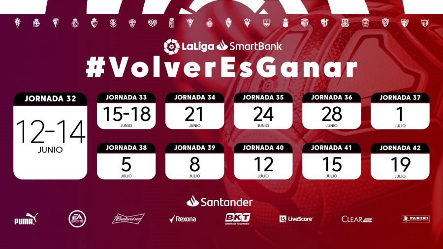 Calendario general de vuelta a la competición de LaLiga SmartBank