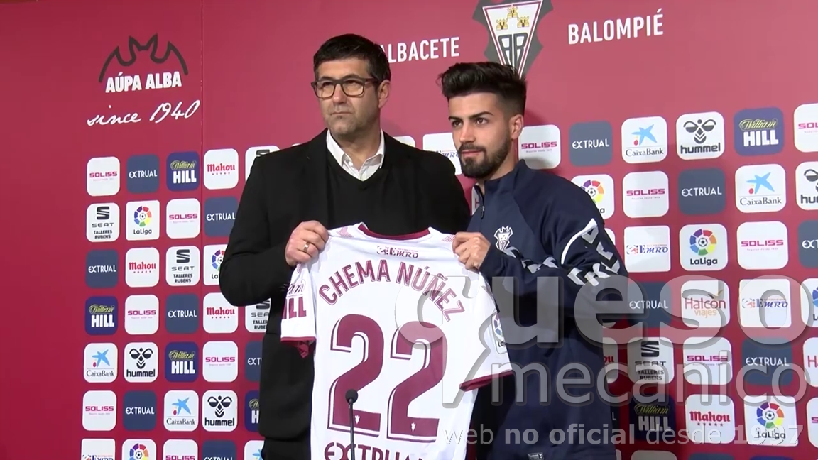 Presentación oficial de Chema Núñez como jugador del club Albacete Balompié