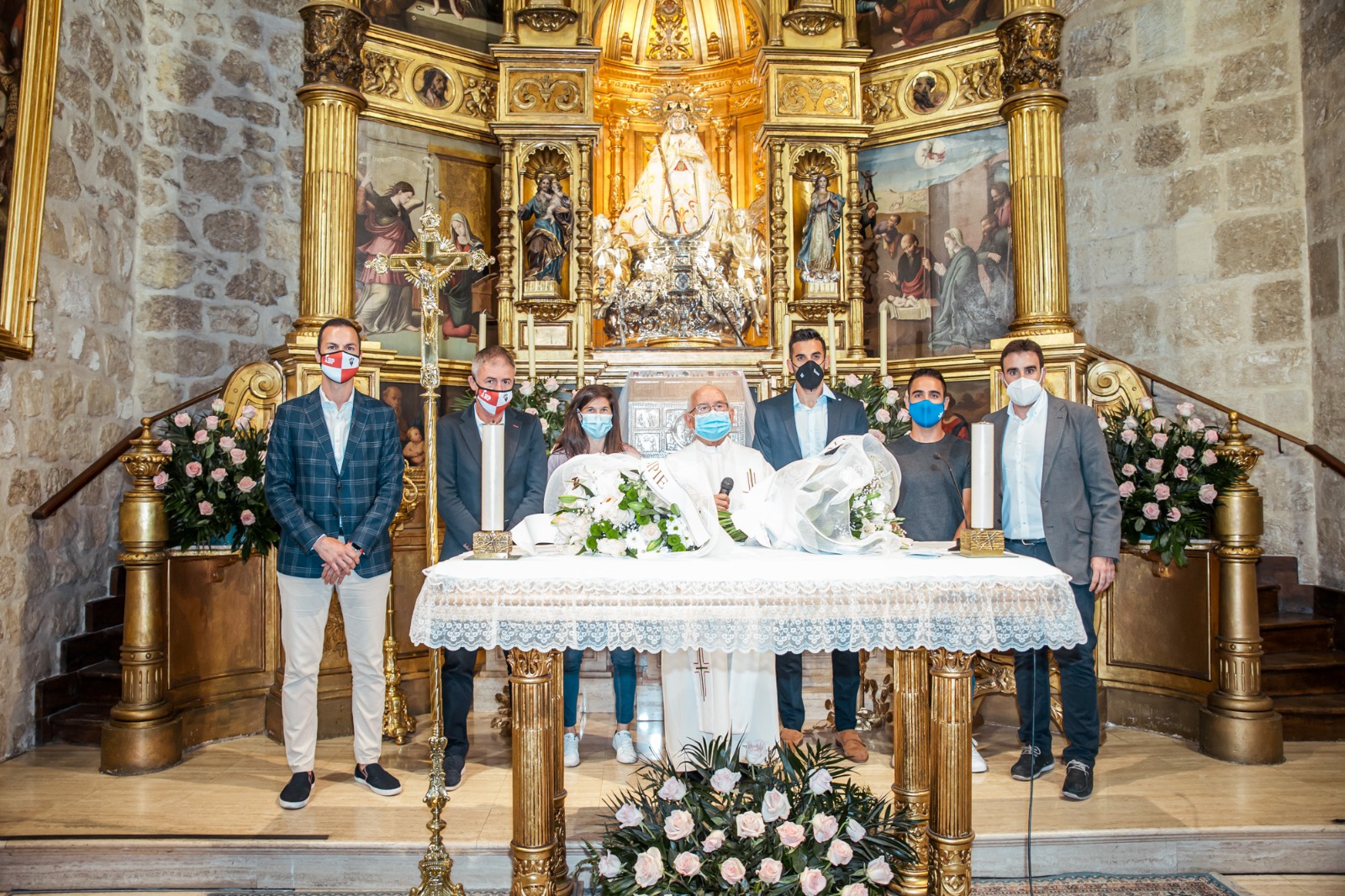 Ofrenda foral del Albacete Balompié a la Virgen de los Llanos