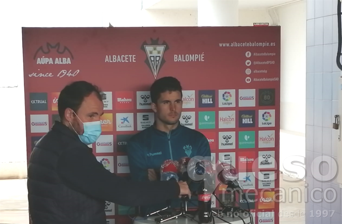 Rueda de prensa de Alvaro Peña en la previa del encuentro Albacete Balompié U.D. Almería