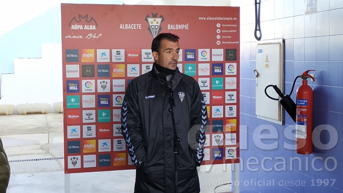 Rueda de prensa de Aritz López Garai en la previa del encuentro Albacete Balompié - Girona F.C.