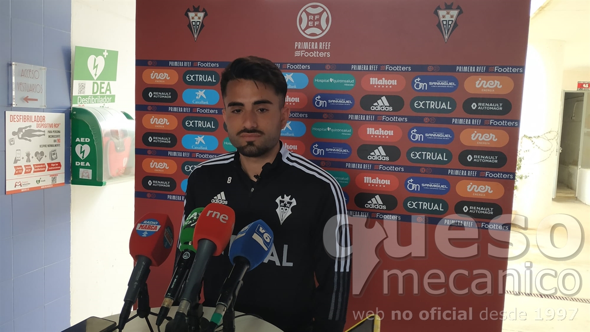 Rueda de prensa de Fran Álvarez en la semana previa del encuentro Albacete Balompié - Real Balompédica Linense