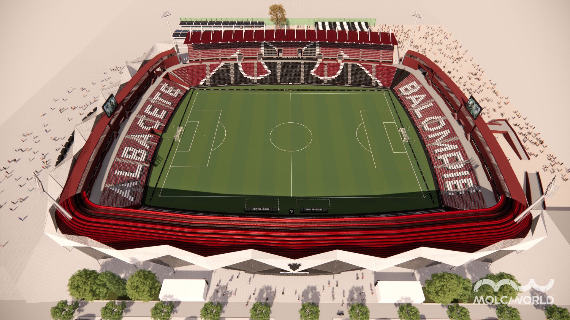 El club y las instituciones presentan el proyecto de remodelación completa del Estadio Carlos Belmonte