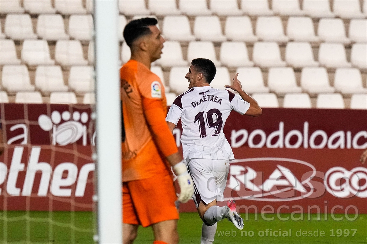 Lander Olaetxea le dio la victoria al Albacete con su gol al final del descuento