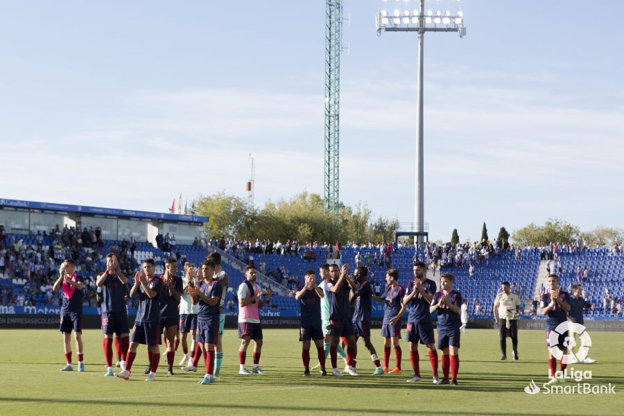 El equipo agradeció el apoyo de toda la afición albaceteña desplazada a Leganés.
