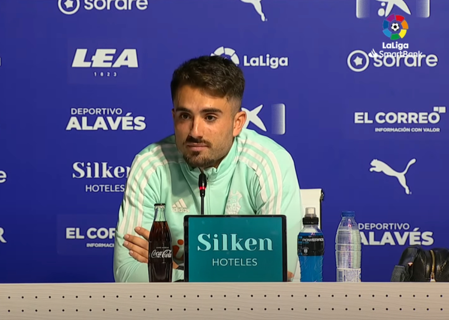 Fran Álvarez estrenó titularidad ante el Deportivo Alavés y habló en la zona mixta