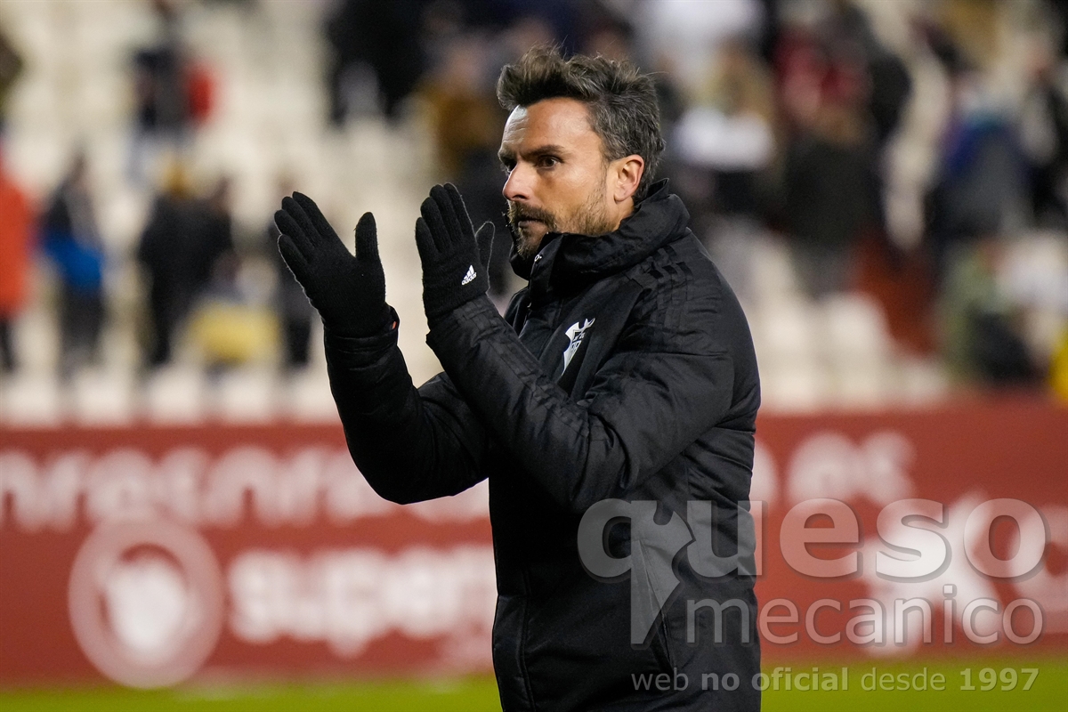 Rubén Albés muy contento tras el triunfo del Albacete ante el Lugo