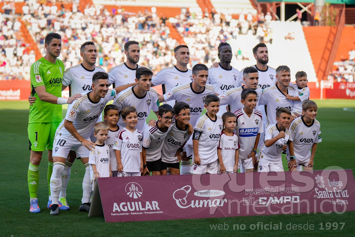 El once inicial del Albacete conformado exclusivamente con jugadores de la plantilla del año pasado