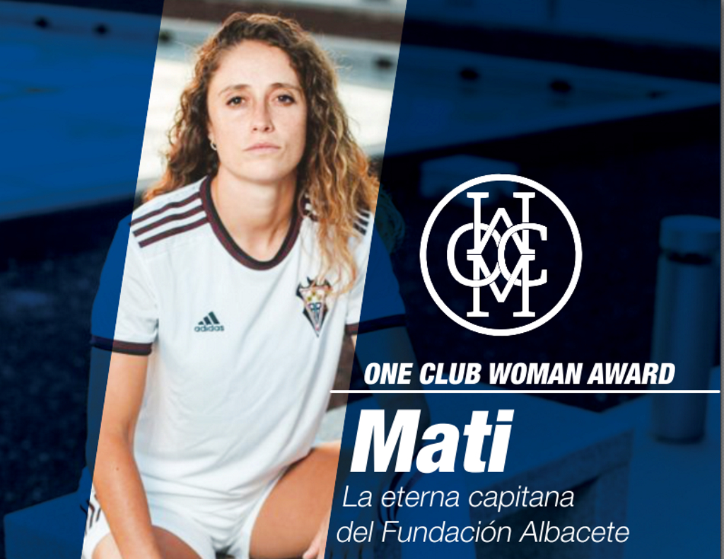 Mati Martínez, la eterna capitana del Fundación Albacete, galardonada con el “One Club Woman 2023”
